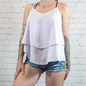 Annabella Lavender Tiered Cami